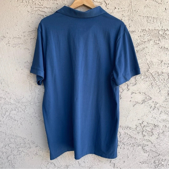 Goodfellow & Co Men's Blue Collared Button Short Sleeve Polo Shirt Size X-Large - Picture 6 of 6